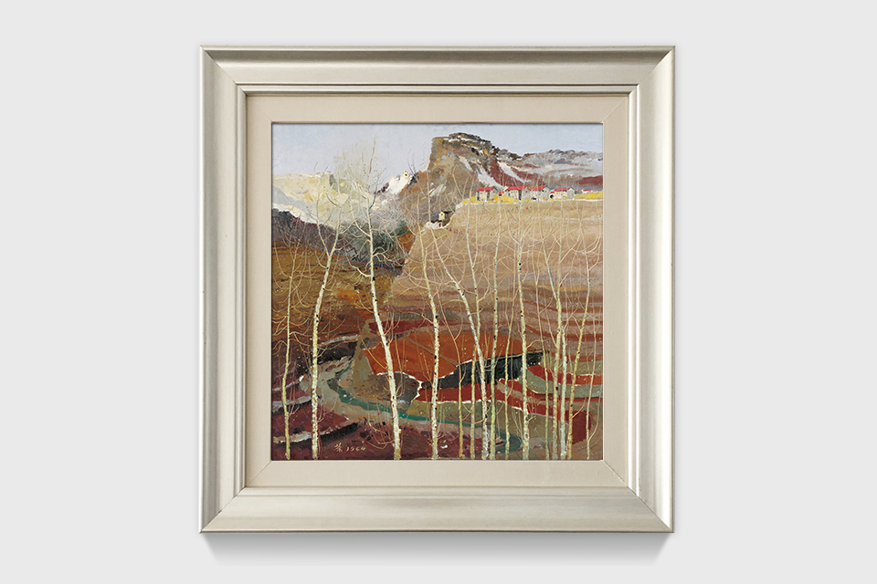 吴冠中|《山村晴雪》——综合版（油画）