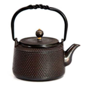 铸铁茶壶铁壶0.5L直身粒子壶泡茶壶手工铸造