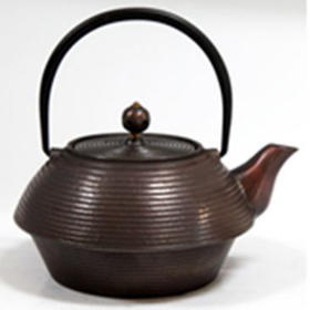 铸铁茶壶铁壶0.8L伞型壶泡茶壶手工铸造