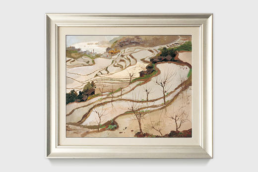 吴冠中|《水田》——综合版(油画） 商品图0