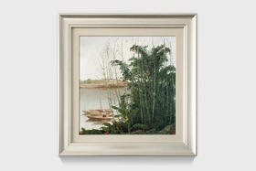 吴冠中|《漓江新篁》——综合版(油画）