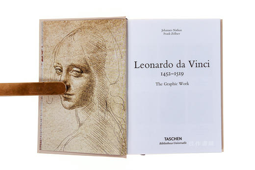 【全新现货】 Leonardo Da Vinci.The Graphic Work/达芬奇：素描手稿全集/英文原版艺术绘画画册/世界图书馆系列 商品图2