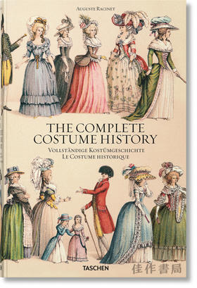 Auguste Racinet.Complete Costume History/世界民族服装史服饰插画/英文原版大开本画册/Taschen XL系列