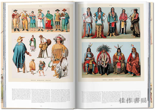 Auguste Racinet.Complete Costume History/世界民族服装史服饰插画/英文原版大开本画册/Taschen XL系列 商品图2