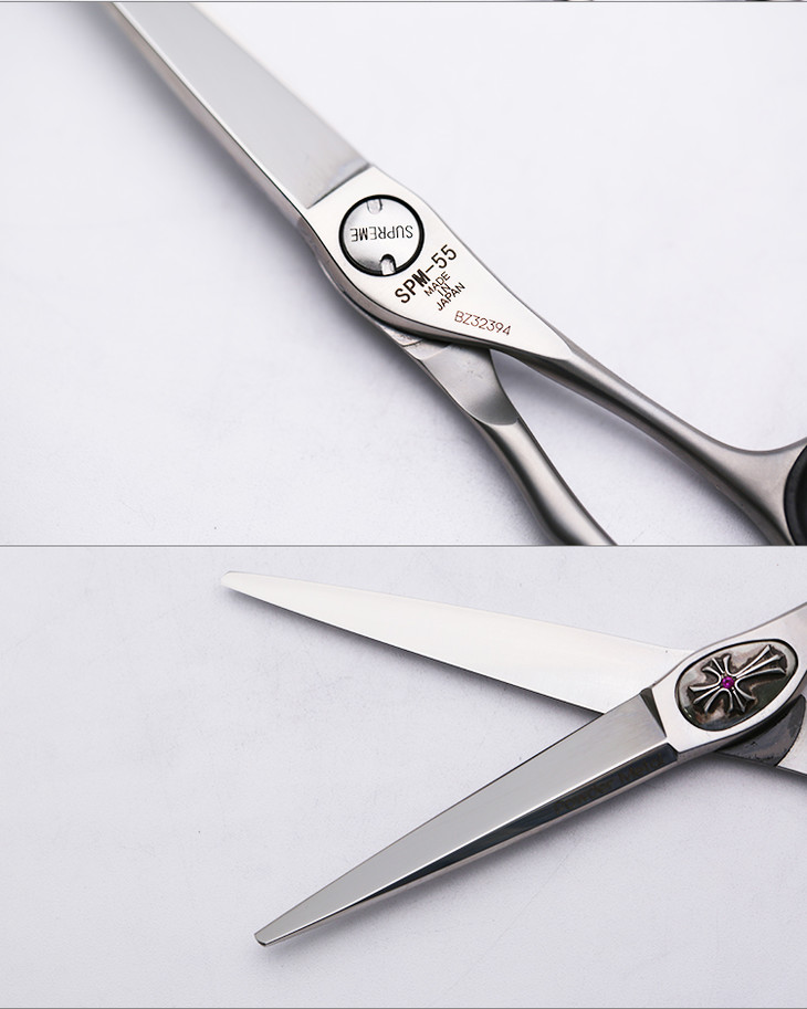 joewell井上鸡牌spm55剪刀锋利刘海结构剪线条剪不跑发平剪55寸克罗心
