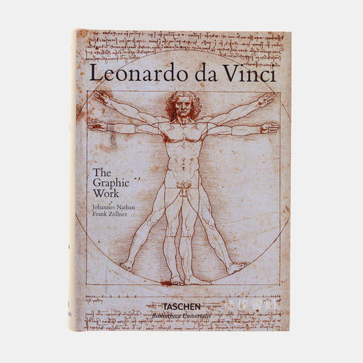 【全新现货】 Leonardo Da Vinci.The Graphic Work/达芬奇：素描手稿全集/英文原版艺术绘画画册/世界图书馆系列 商品图0