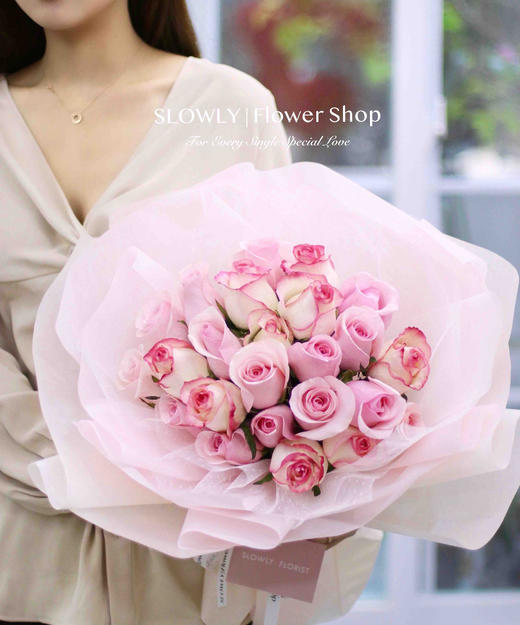 33朵baby粉花束 商品图6