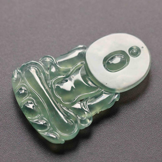 高冰种晴水绿翡翠度母 商品图7