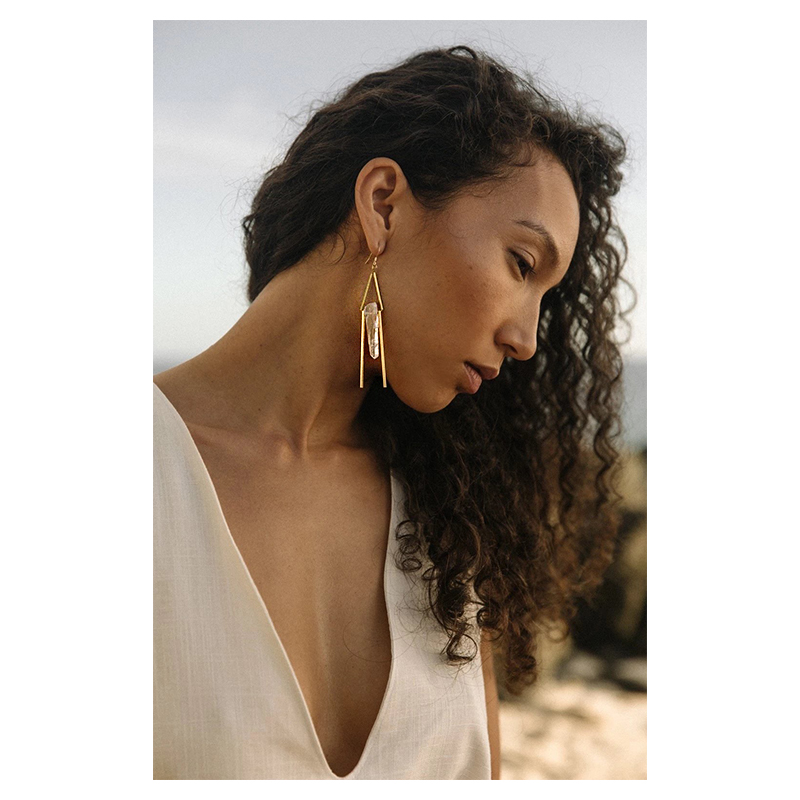 OKRA | Inner Peace Crystal Earrings LMC24 [耳环]