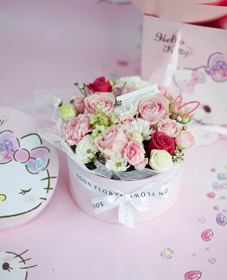 soon flower 情人节限定中号花盒『 hello lover 』