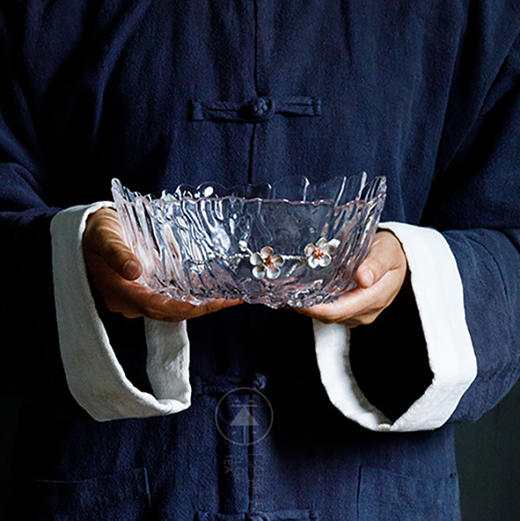 锤纹玻璃提梁壶 | 日式手工加厚耐热煮茶壶镶锡梅花烧水壶过滤泡茶壶 商品图4