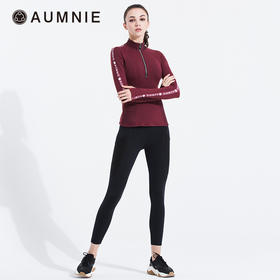 AUMNIE澳弥尼  半拉链LOGO上衣HALF ZIP LOGO TOP