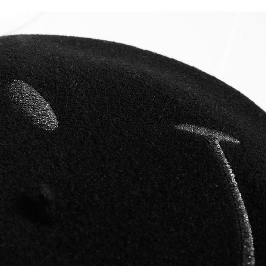 北京仓｜LAULHERE-SMILEY-经典全黑 贝雷帽［法国设计师］ 商品图3