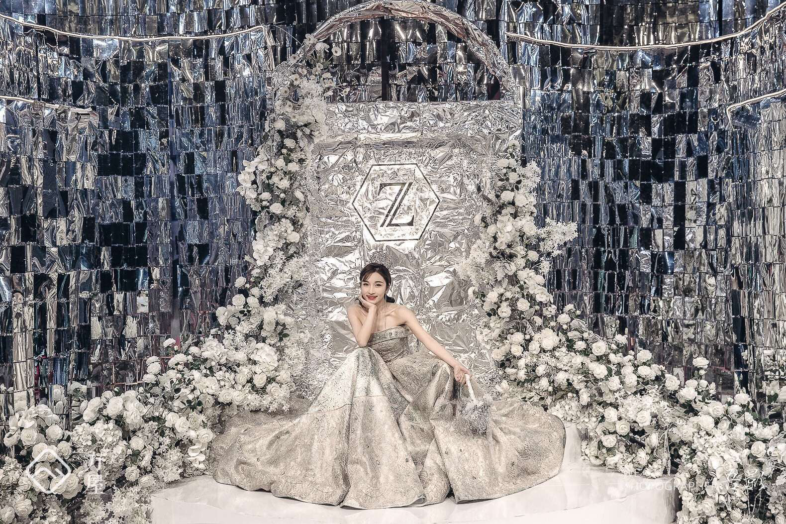 镜面背景帘【运费自理】