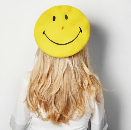 ｜LAULHERE-SMILEY-经典黄色 贝雷帽［法国设计师］ 商品图0