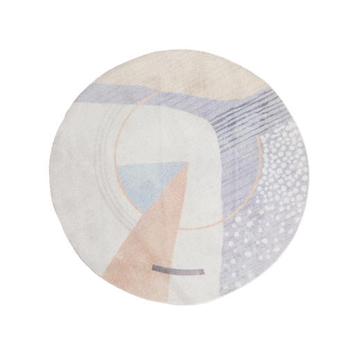【陌希】莫扎特01 圆形北欧客厅家用地毯 商品图0