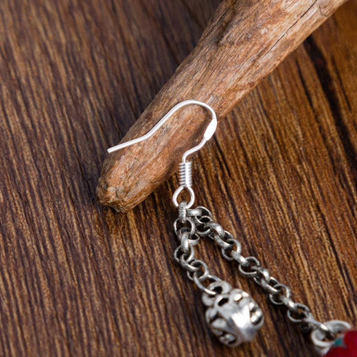 拾芳刺绣苗银耳环  / 绣片随机  / 现货 商品图1