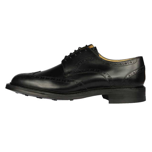 断码特价英码6（39码）——英国原产翼型雕花布洛克男士德比正装鞋Doddington 道丁顿-黑色小牛皮 商品图1