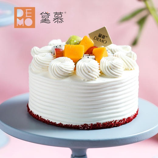 【代糖款】红丝绒·水果版丨Red Velvet·Fruit plate 商品图0