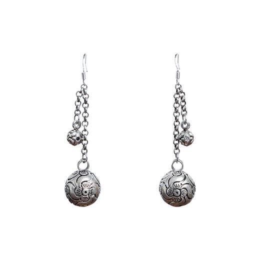 拾芳刺绣苗银耳环  / 绣片随机  / 现货 商品图3