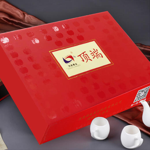 【摆盘贴字苹果】顶端果业陕西洛川红富士15枚75mm 中果礼品果红色精美礼盒装送礼 商品图3