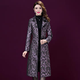 YM-8216新款宽松修身显瘦中长款风衣外套TZW