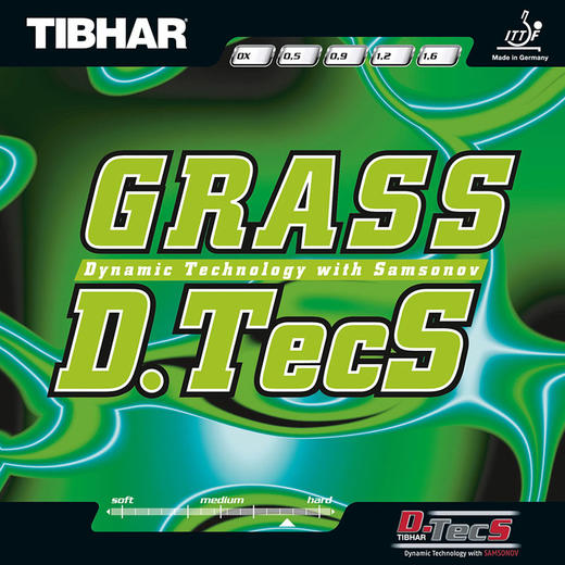 挺拔TIBHAR grass d.tecs 草内能 长胶套胶 长胶颗粒胶乒乓球套胶 商品图0