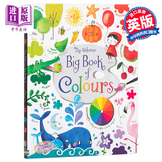 英文原版 Usborne Big Book of Colours 孩子的色彩启蒙全书 颜色识别 11大色系130余种颜色 早教启蒙认知 艺术启蒙童书 纸板书 商品图0