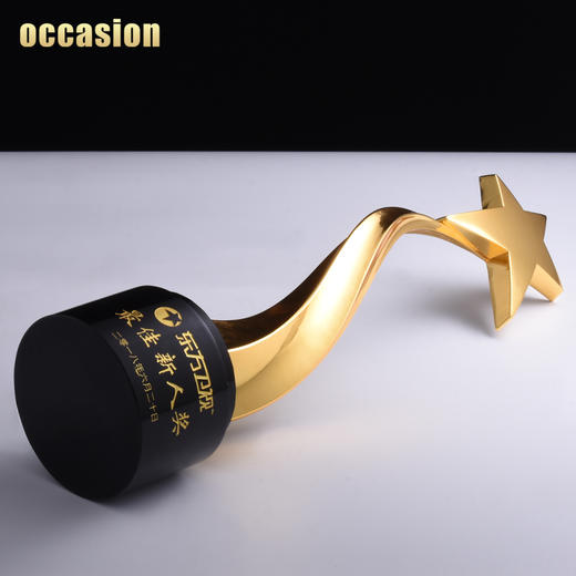 盛典 年度之星金属水晶奖杯定制定做创意纪念品刻字颁奖奖品制作 商品图4