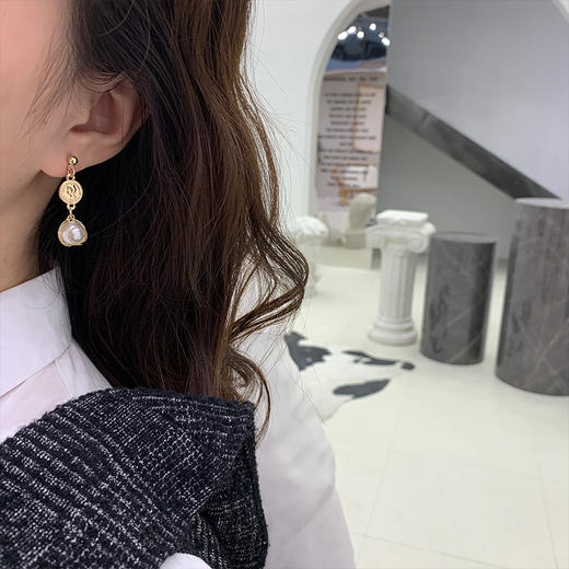 S925女长款气质韩国时尚百搭高级感个性网红简约耳饰TZW 商品图1