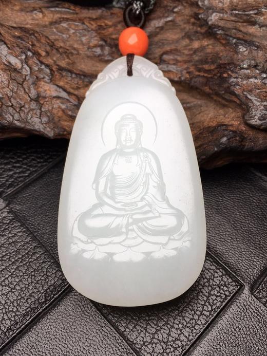 90025和田玉俄料大日如来挂件