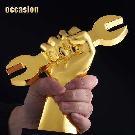 精工奖 技术比武奖杯 定制劳动比赛奖品 创意纪念品定做 水晶刻字 商品图2