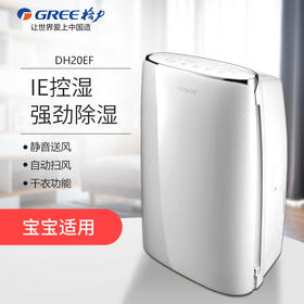 GREE格力 除湿机 DH20EF 家用卧室小型空气吸湿器地下室工业抽湿机静音