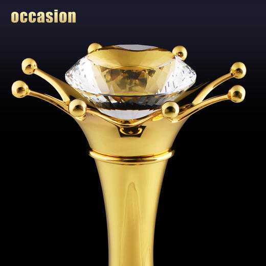 金属奖杯定制定做大号冠军水晶奖杯高档优秀员工奖杯颁奖奖品制作 商品图1