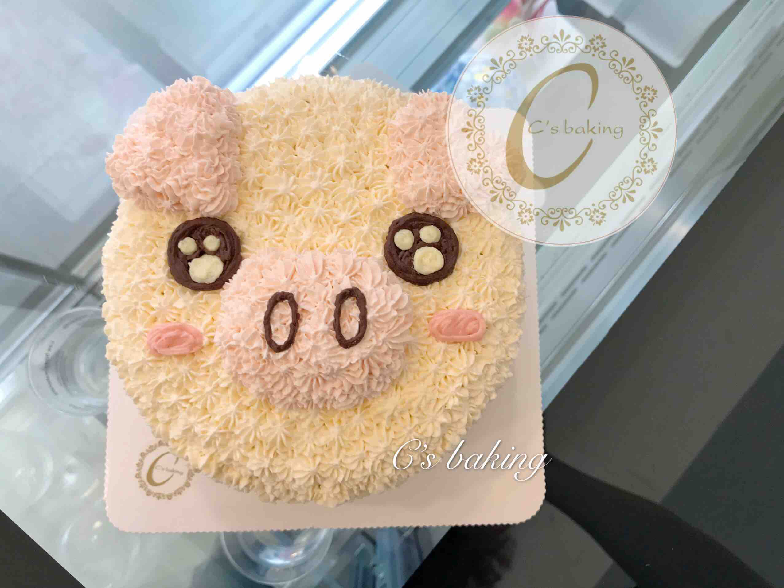 立体猪猪头 忌廉蛋糕（默认自提，收费配送请联系客服）