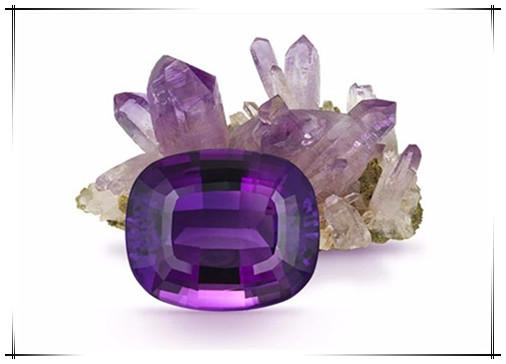 万事如意紫水晶开运祈福18K金镶钻石平安如意锁项链 商品图2