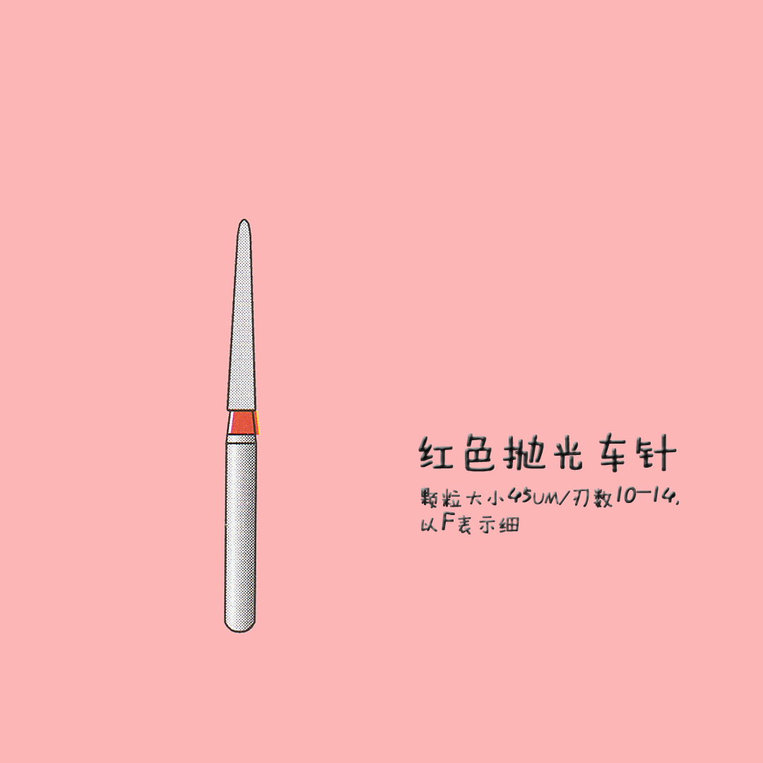 TF锥形平头车针（广州必富）（一板/10支）