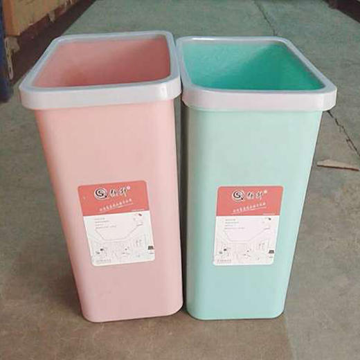 【百汇到家】zc强升1208大号方桶压边卫生桶 商品图0