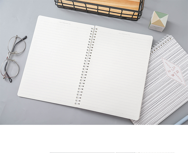三年二班创意简约个性b5横线内页线圈本学生课堂笔记本记事本