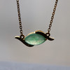 冰种阳绿翡翠马眼锁骨链 商品缩略图8