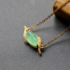 冰种阳绿翡翠马眼锁骨链 商品缩略图0