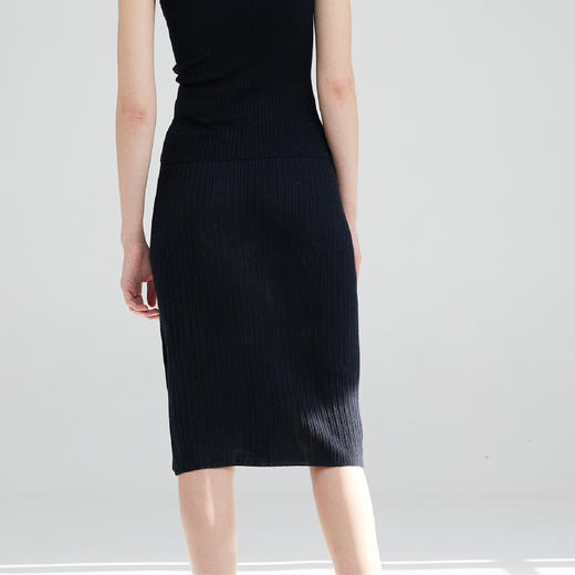 开司米丝 开叉螺纹半身裙 商品图7