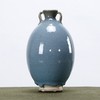 蓝釉双耳小花瓶  Chic blue glaze vase with two handle 商品缩略图0