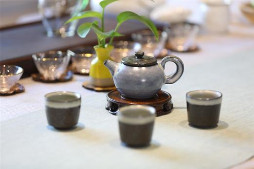 台湾名家刘小评 灰釉壶 商品图1