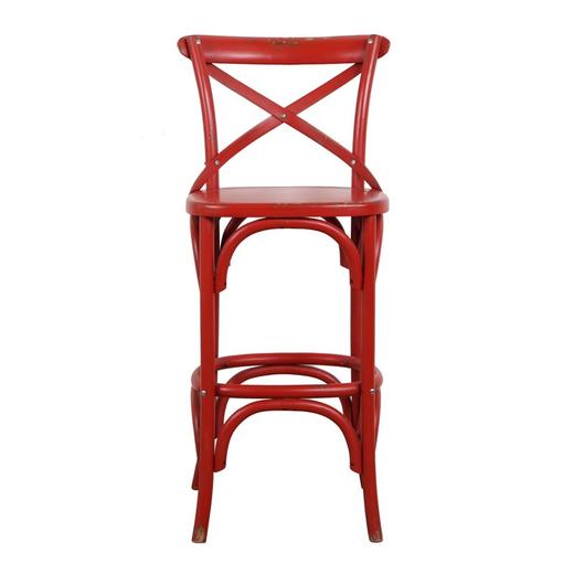 新仿桦木仿旧家具彩漆吧椅吧椅椅子 QQ14010046-橘 Newly made Birch wood Bar chair 商品图1