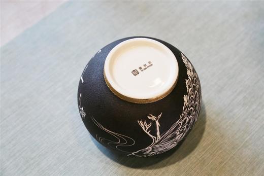 6寸雕金茶叶罐(孔雀) 商品图1