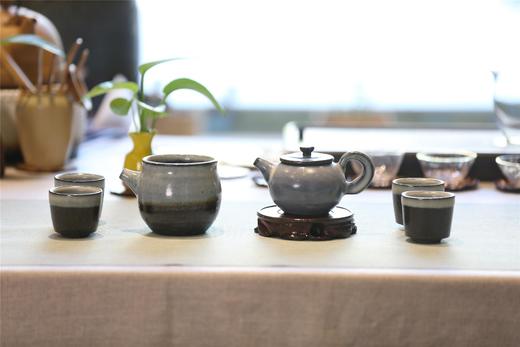 台湾名家刘小评 灰釉壶 商品图0