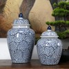 仿制瓷器陶瓷大号/小号牡丹青花将军罐罐子花器WBH18120068 Newly made Porcelain Big blue and white vase 商品缩略图0