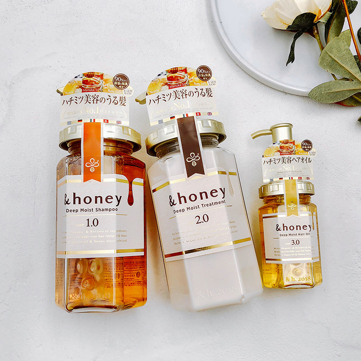 秀发spa 护发油日本 Honey蜂蜜发油100ml清爽不油腻孕妇可用国内发货