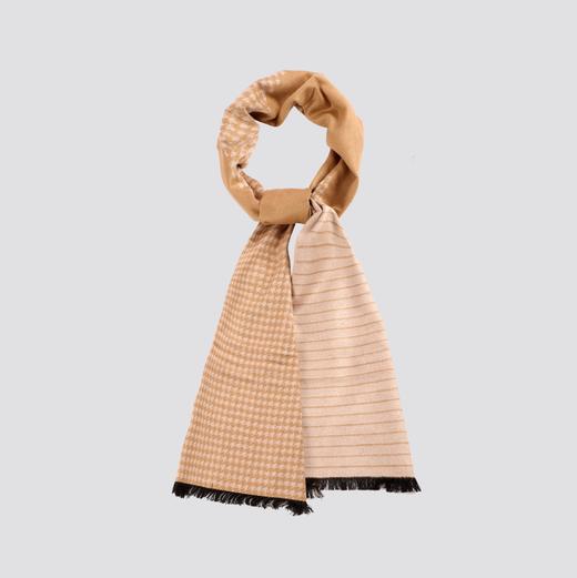 Korssan 桑蚕丝几何线条时尚围巾  KFW1501001 商品图9